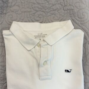 Vineyard Vines Youth Boys Classic White Heritage Polo. Size XL